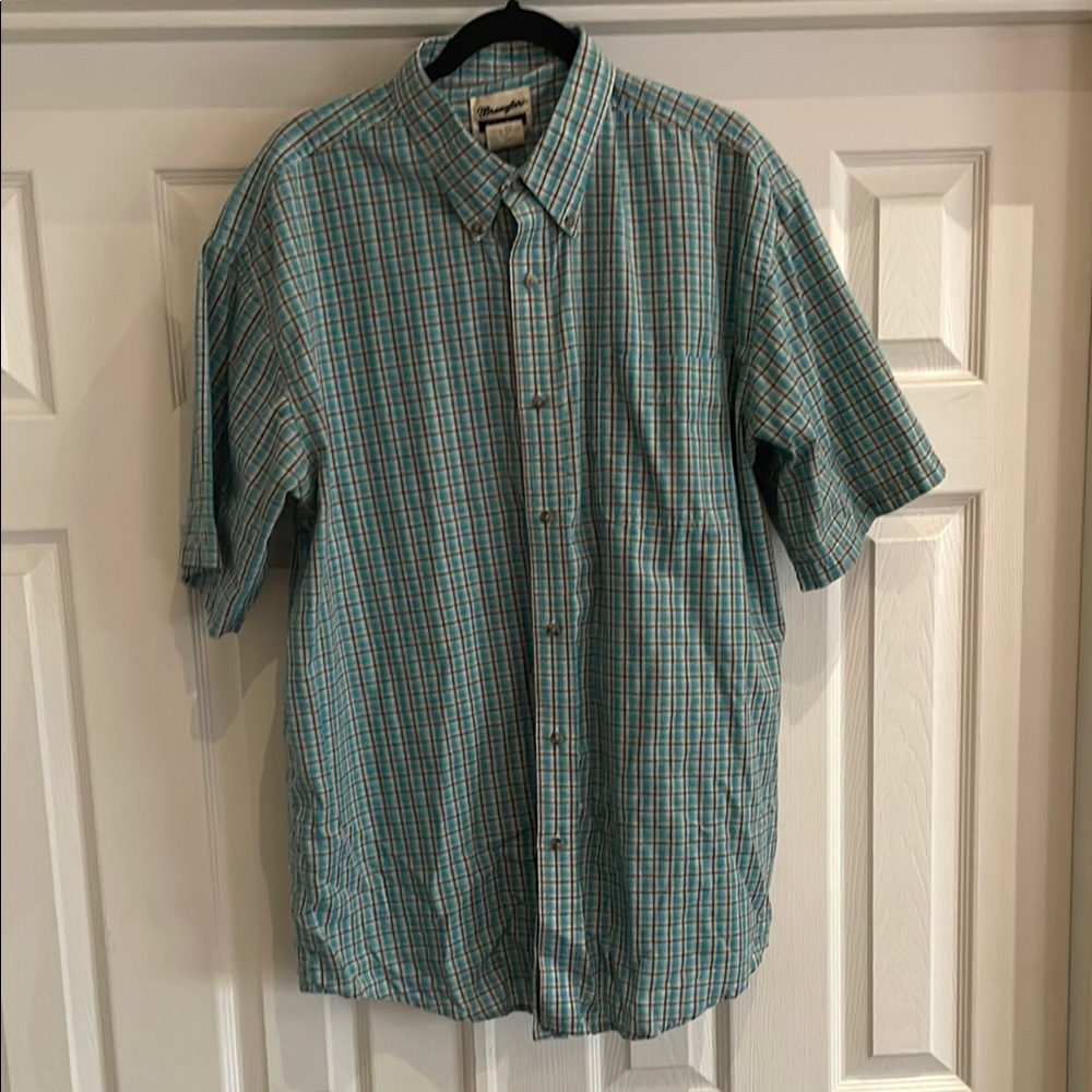 Plaid Short Sleeve Wrangler Shirt